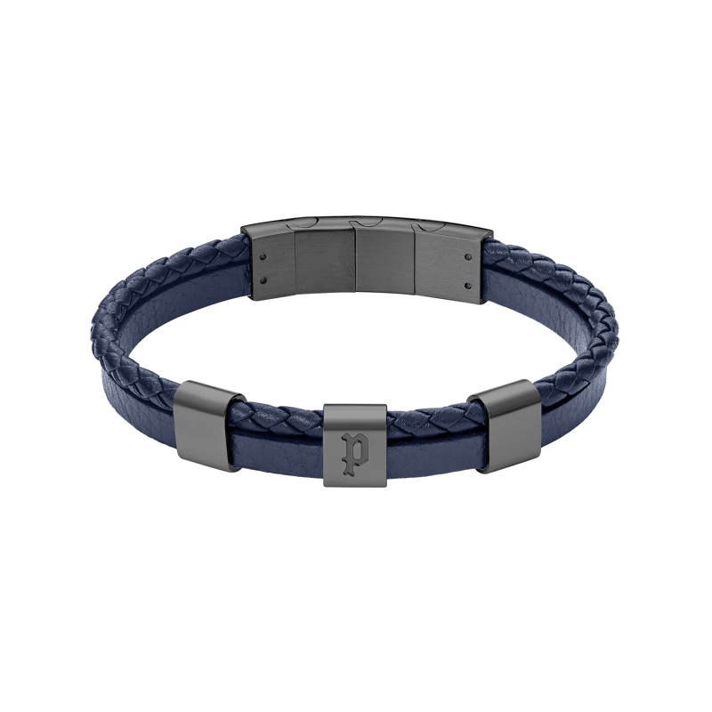 Police Armband Armband Unity- Herrenarmband- Farbe: schwarz-  blau(Image 2)