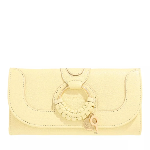 See By Chloé Hana Wallet Large Pure Yellow Flap Wallet