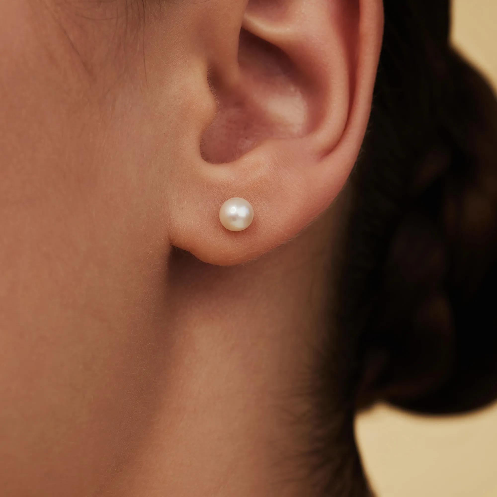Thumbnail - Isabel Bernard Ohrringe - Belleville Nova 14 karat ear studs - Gr. unisize - in Gold - für Damen