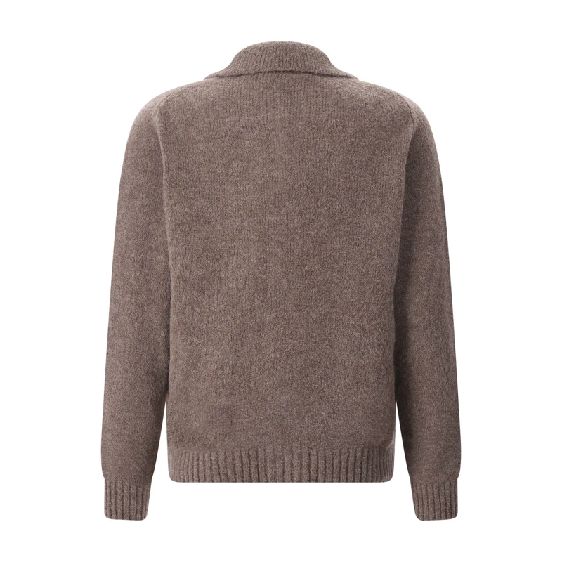 FILIPPO DE LAURENTIIS Cardigan Strickjacke aus Alpaka-Woll-Mix braun(Image 2)
