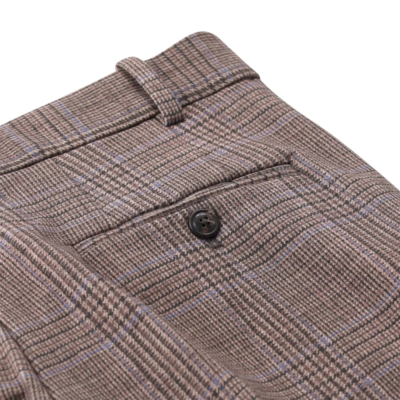fashion Pantalon en tissu Stoffhose aus Baumwoll-Mix braun(Image 4)