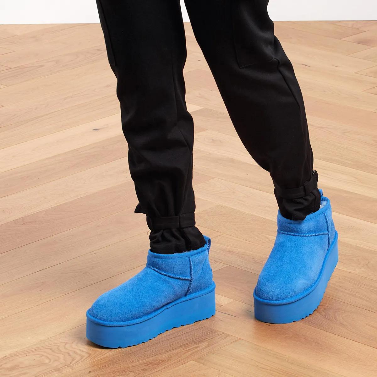 ショートブーツ・ブーティ UGG W Classic Ultra Mini Boots - UGG - Leather - Blue Women's Classic Ultra Mini Boot | UGG®