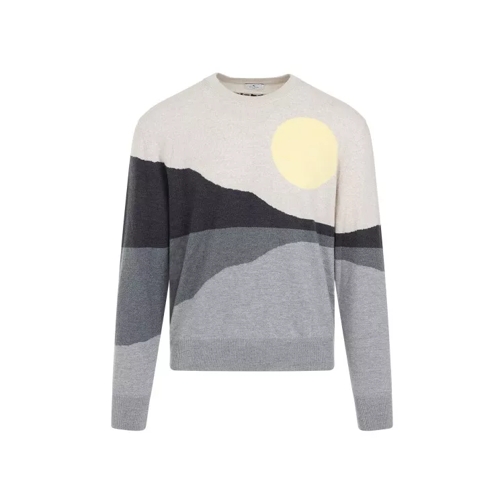 Etro Multicolor Grey Wool Pullover Multicolor 