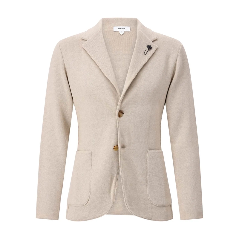 Lardini Anzugjacke Sakko aus Schurwolle Beige