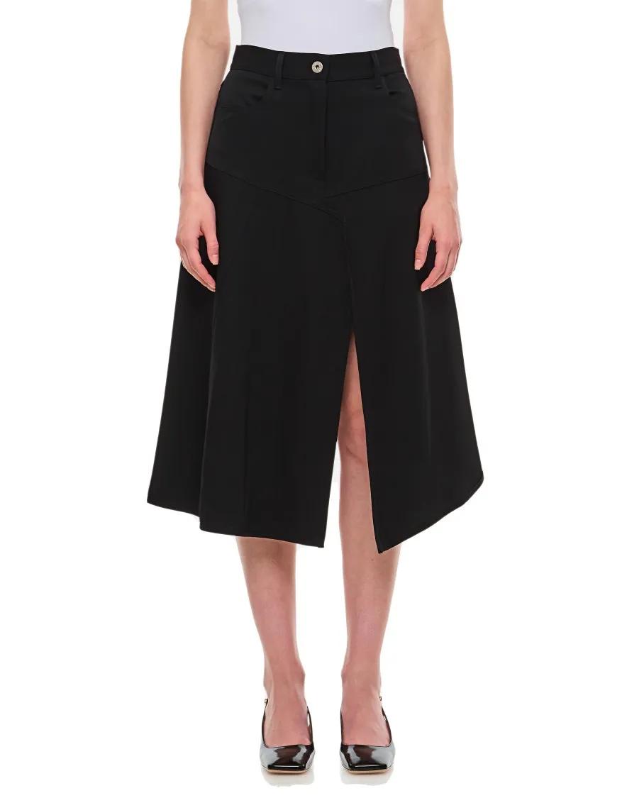 J.W.Anderson - Patchwork A-Line Skirt - Größe 10 - schwarz