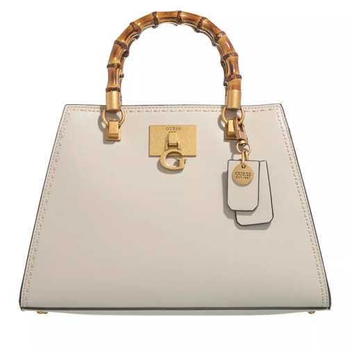 Guess Stephi Bamboo Satchel Stone Tote