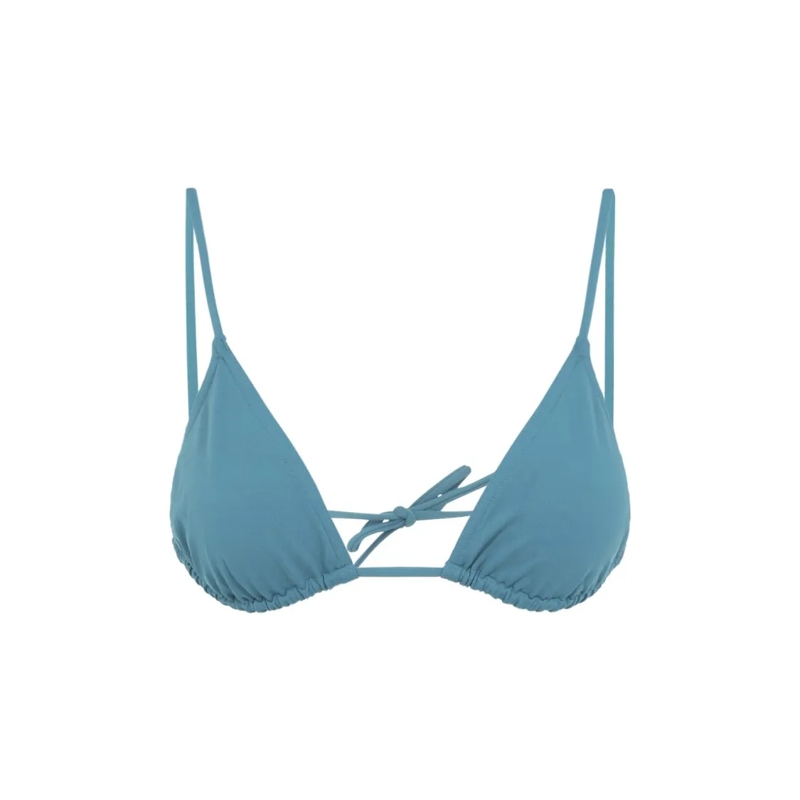 Eres  Mouna Soft Blue Bikini Top With Triangle Cups And  Blue