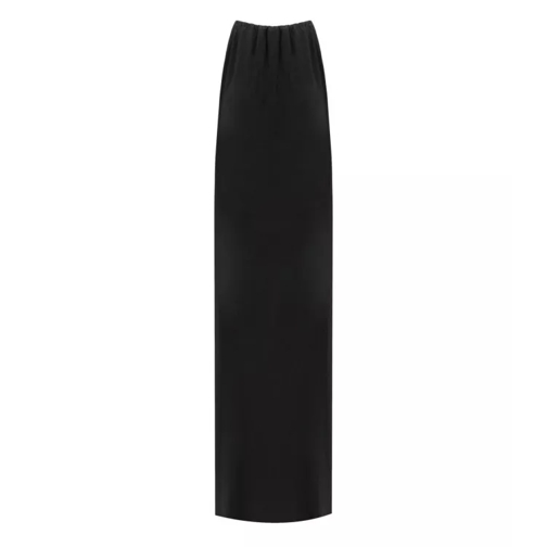 Max Mara Beachwear Garda Black Long Dress Black 