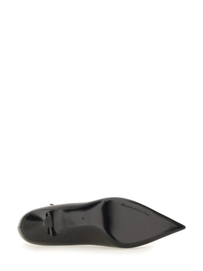 Thumbnail - Dolce&Gabbana Hohe Schuhe - Pointed Toe Leather Pumps - Gr. 37 (EU) - in Schwarz - für Damen