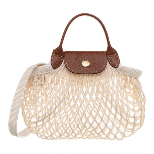 Longchamp Minitasche Le Pliage Filet Ecru XS