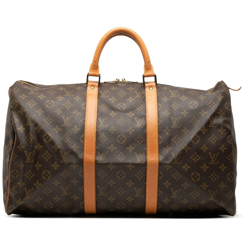 Louis Vuitton Weekender Monogram Keepall 50 braun