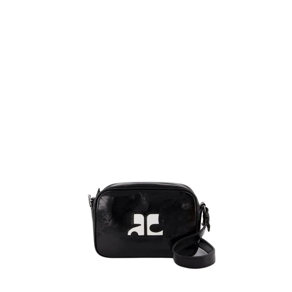 Courrèges Shopper - Reedition Camera Crossbody - Leather - Black - Gr. unisize - in Schwarz - für Damen