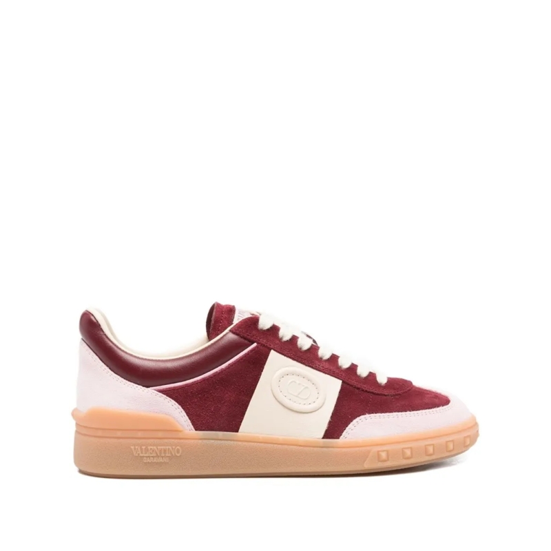 Valentino Garavani Low-Top-Sneaker Low-Top Split Calf Leather Sneakers Multicolor