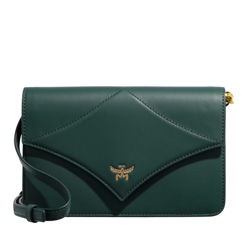 MCM Diamond Leather Bril Crossbody Mini G0 Forest Green Borsetta a tracolla