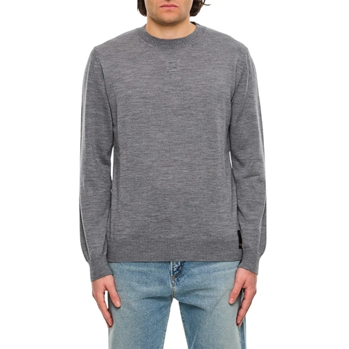 Fendi Trui Classic Crewneck Sweater Grey