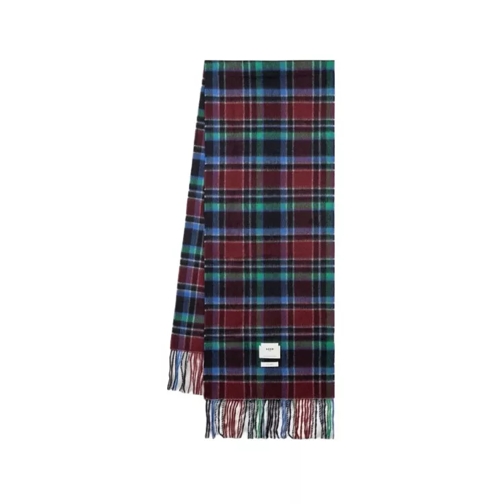 Ader Error  Tartan Scarf - Wool - Red Multicolor