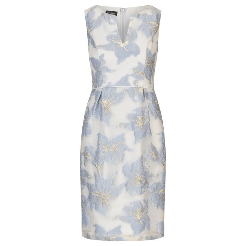 Apart Abendkleid Jacquardkleid hell-blau