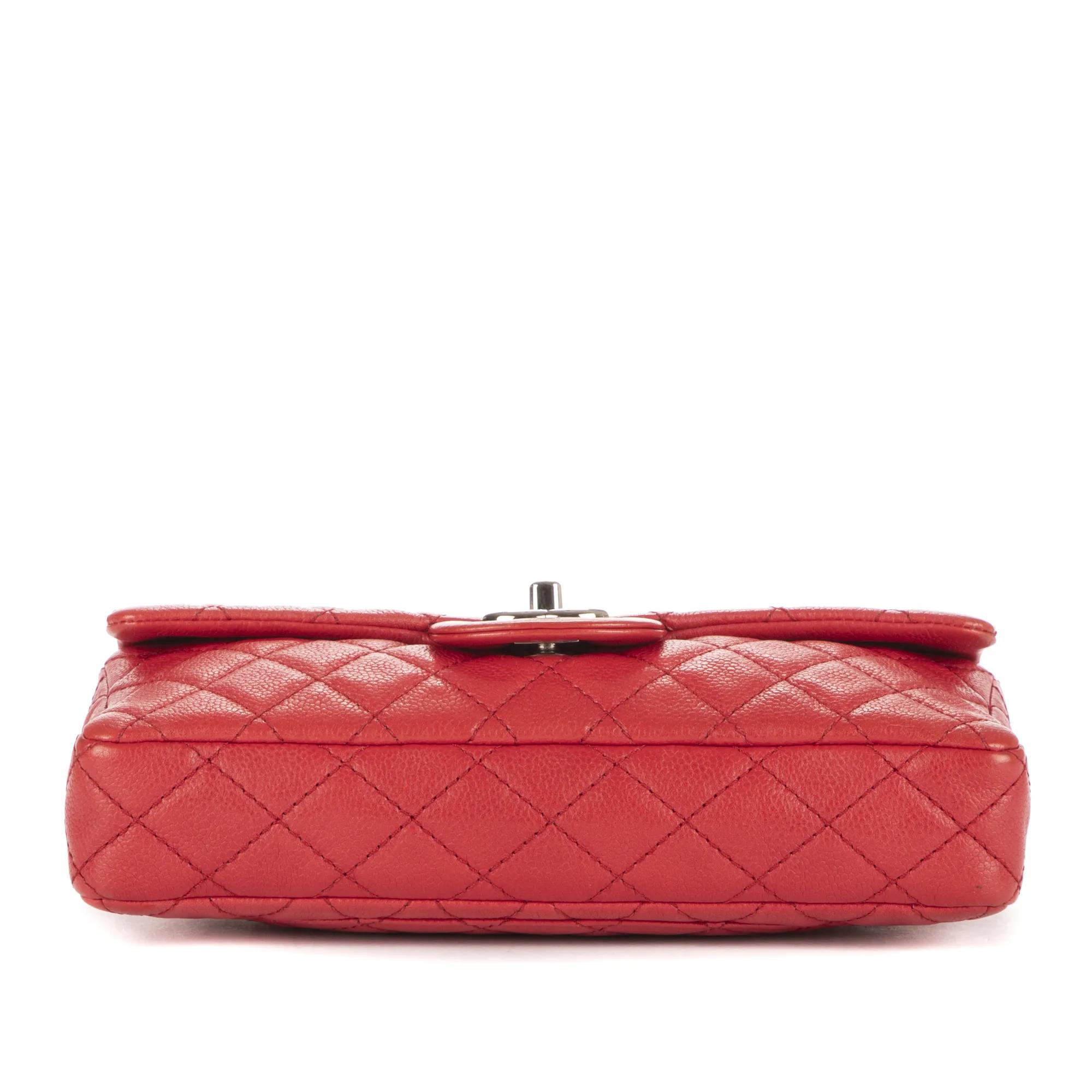 Thumbnail - Chanel Crossbody Bags - East-West Single Flap - Gr. unisize - in Rot - für Damen