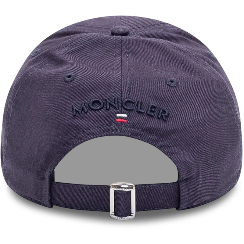 Moncler  Cappello Baseball con Logo Ricamato dunkelblau(Image 3)