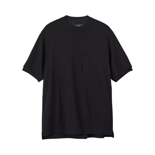 Y-3 T-Shirt mit aufgesetzter Tasche black  black 