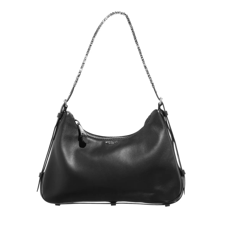 Moschino Hobo Bag Mini Lettering Nero