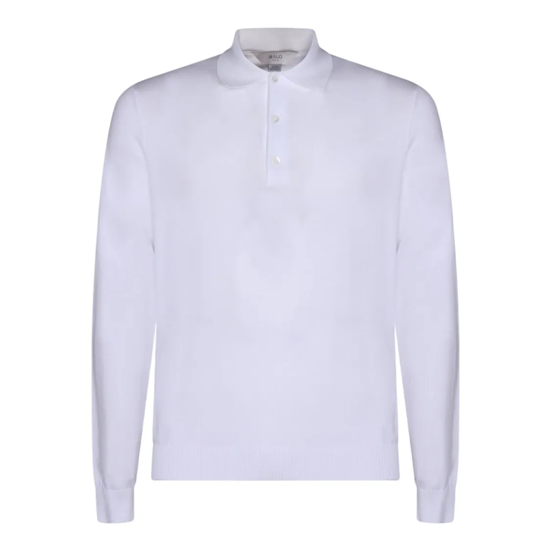 Malo Polo Classic White T-Shirt White
