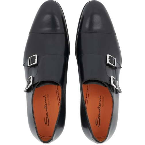 Santoni Claquette Double Buckle Carter schwarz (Image 4)