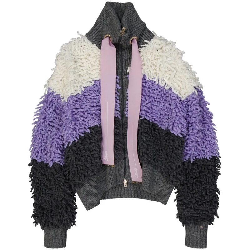 Herno T-Shirt HERNO Bomber Jacket grau