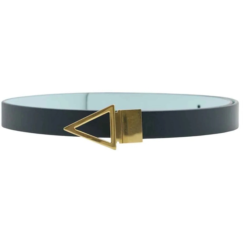 Bottega Veneta T-Shirt Bottega Veneta Reversible Leather Belt blau