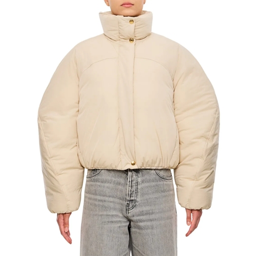 Jacquemus La Doudoune Courte Caraco Puff Jacket Neutrals Übergangsjacke