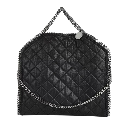 Stella McCartney Falabella Shaggy Deer Quilted Small Tote Black Sporta