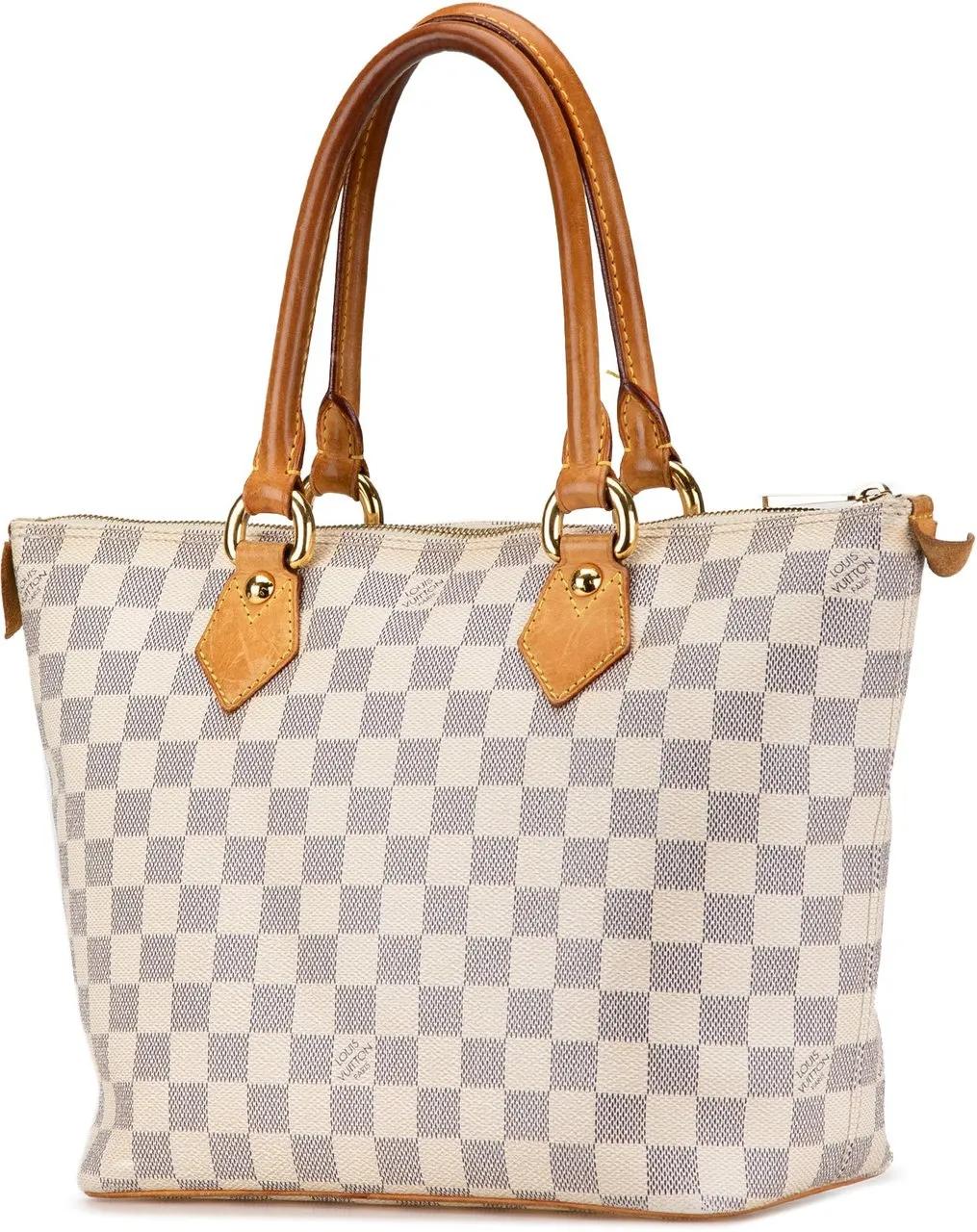 Louis Vuitton Totes & shoppers Damier Azur Saleya PM in wit