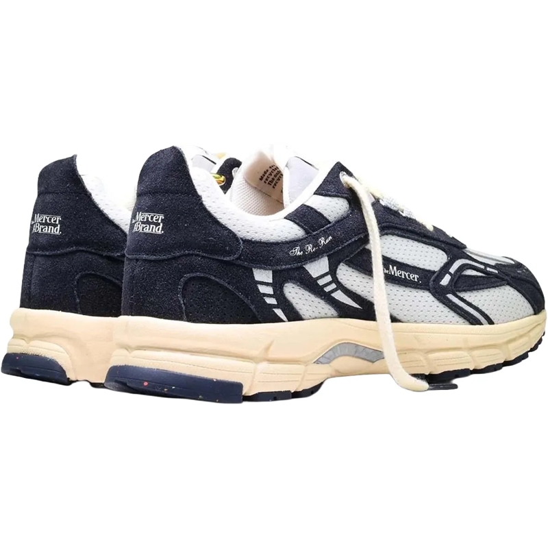 MERCER AMSTERDAM Low-Top-Sneaker Heren The Re-Run Vintage Suede blau(Image 3)