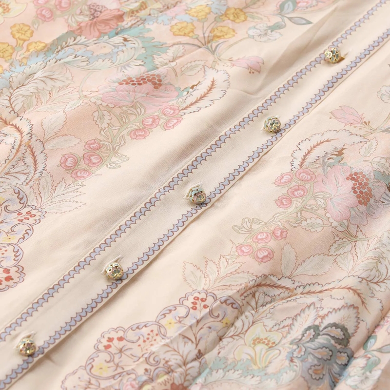 Zimmermann Maxikleid Bow Shirt Dress Neutrals(Image 7)