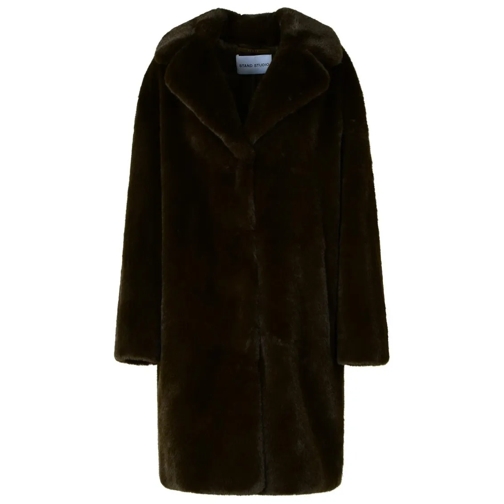 Stand Studio Veste en shearling Teddy Camille' Brown Faux Fur Jacket Brown