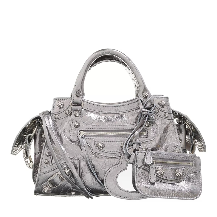 Balenciaga city mini silver hotsell