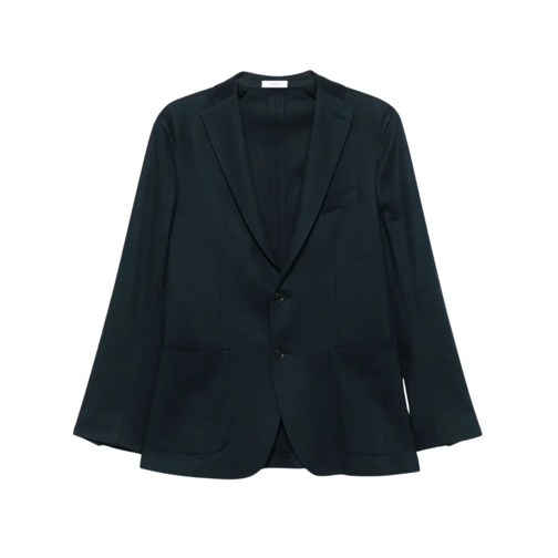 Boglioli Blazer Navy Blue Cotton Jacket Blue