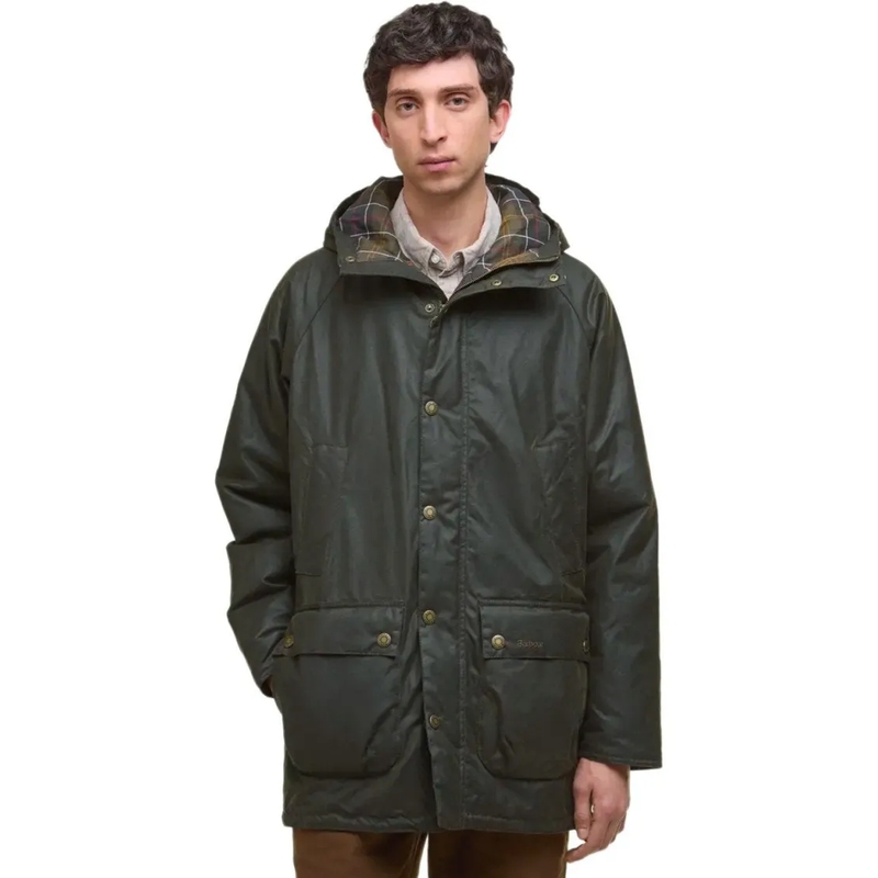 Barbour Parka Bedale Wax Olive Green Parka Green(Image 6)