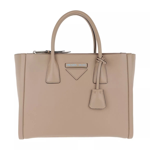 Prada Concept Handle Bag Leather Cammeo Fourre-tout