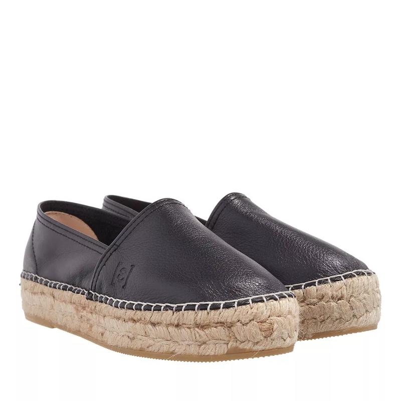 Espadrij l’originale Espadrilles Classic Cuir High Noir
