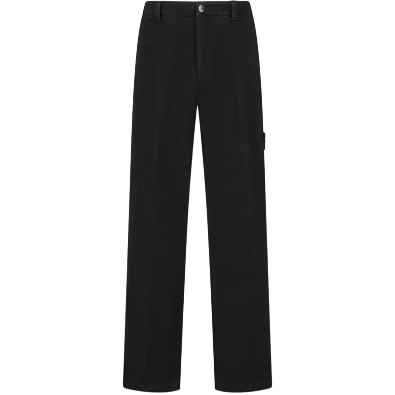 Stone Island Jeans mit geradem Bein Trousers Black schwarz
